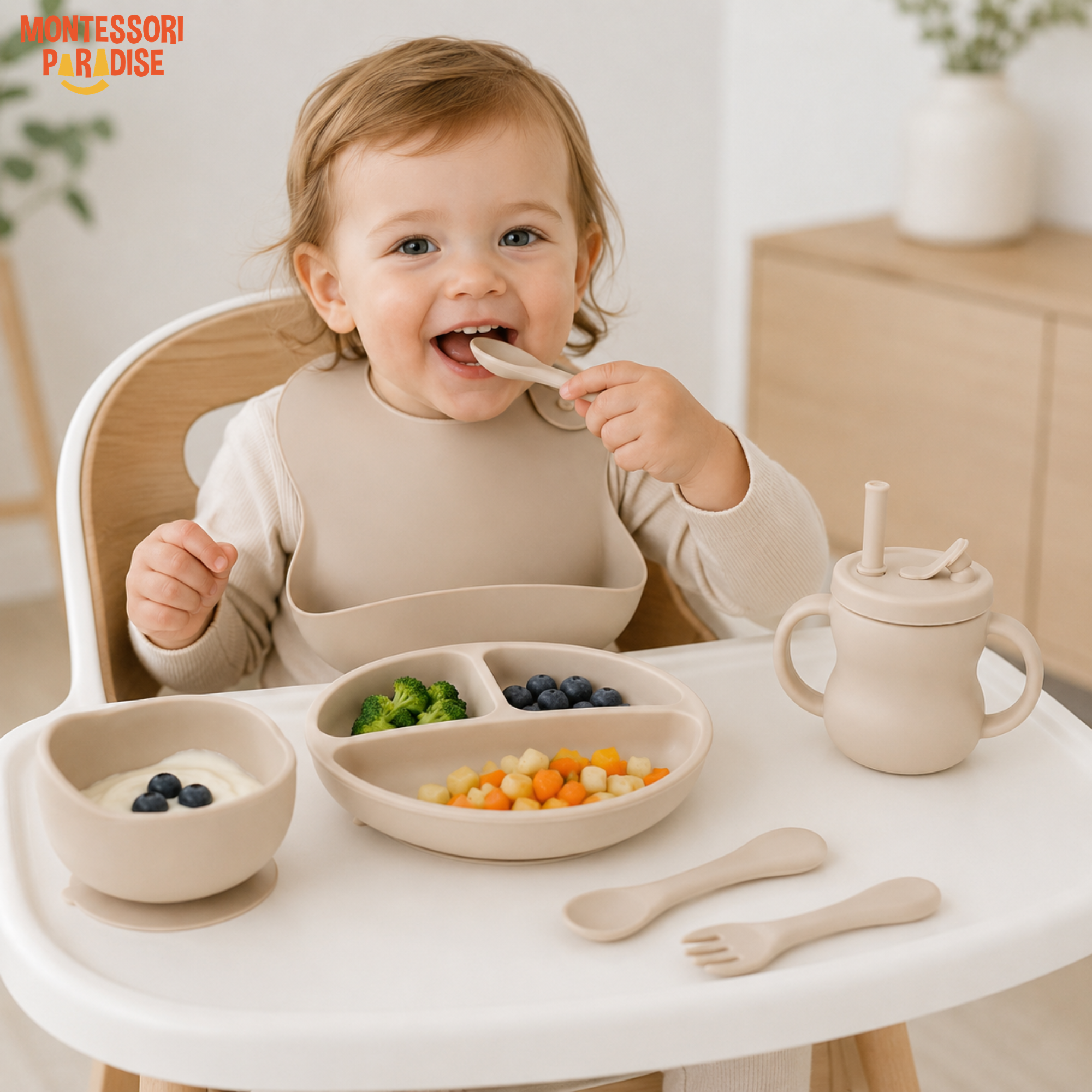 Silicone Baby Feeding Set 6-in-1