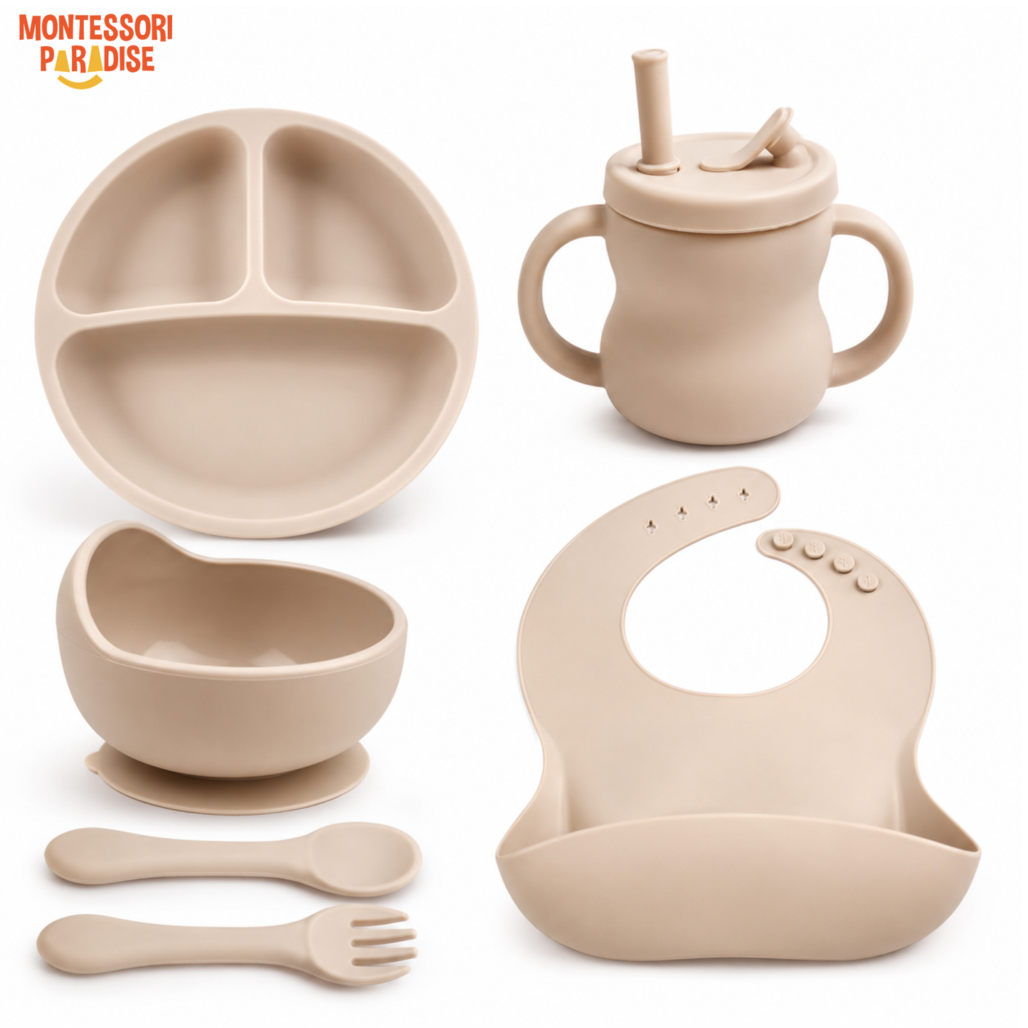 Silicone Baby Feeding Set 6-in-1