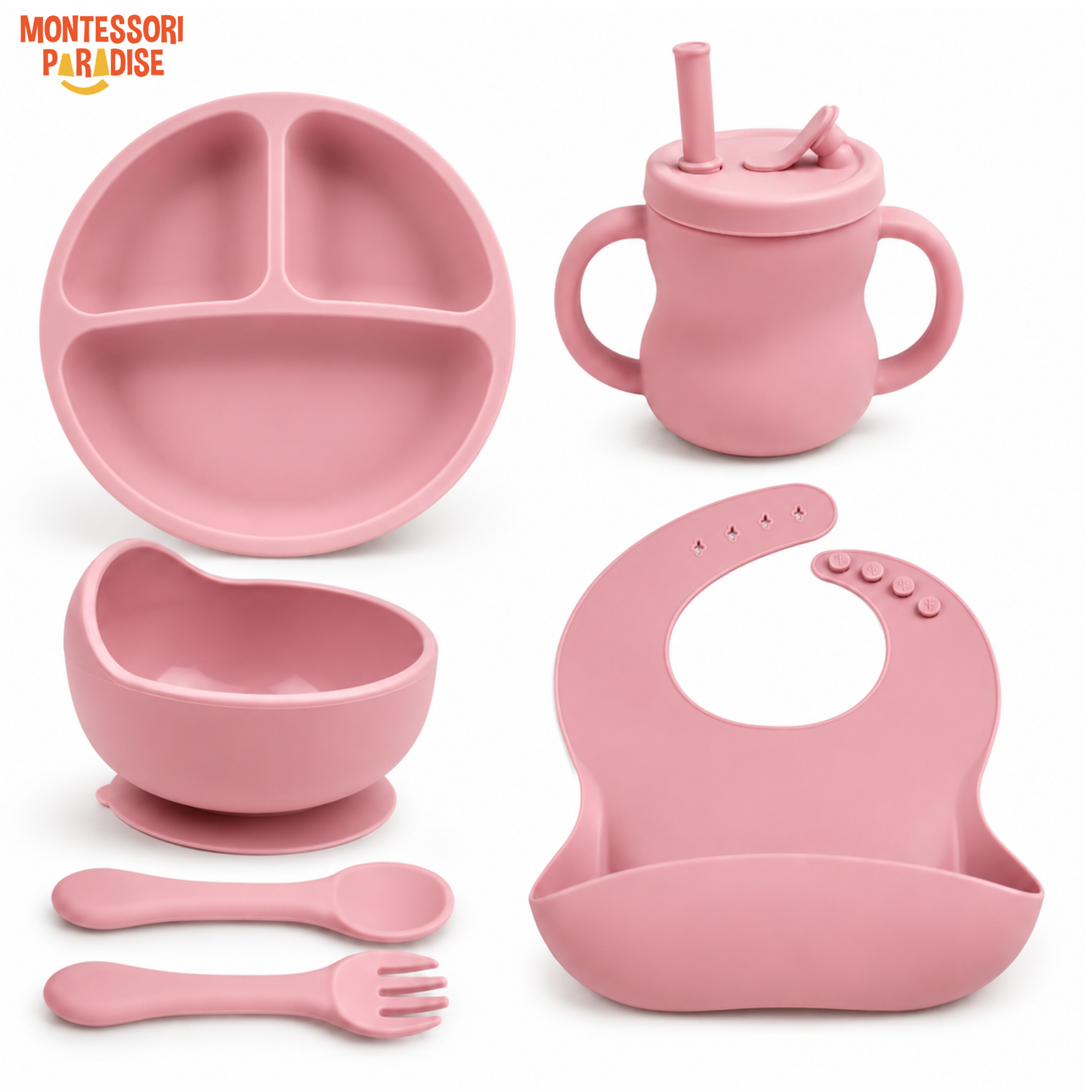 Silicone Baby Feeding Set 6-in-1