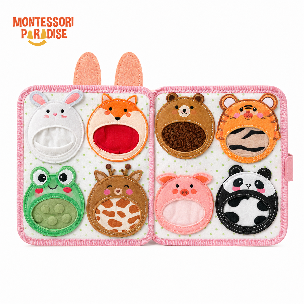 Montessori Pink Rabbit Busy Book