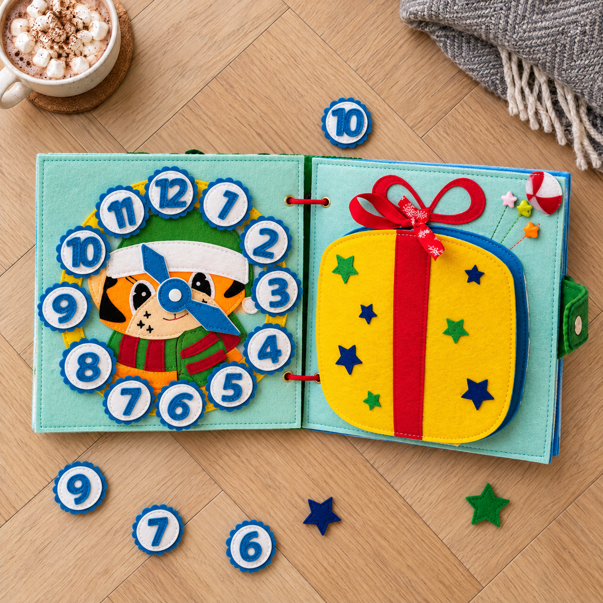 Montessori Santa Busy Book