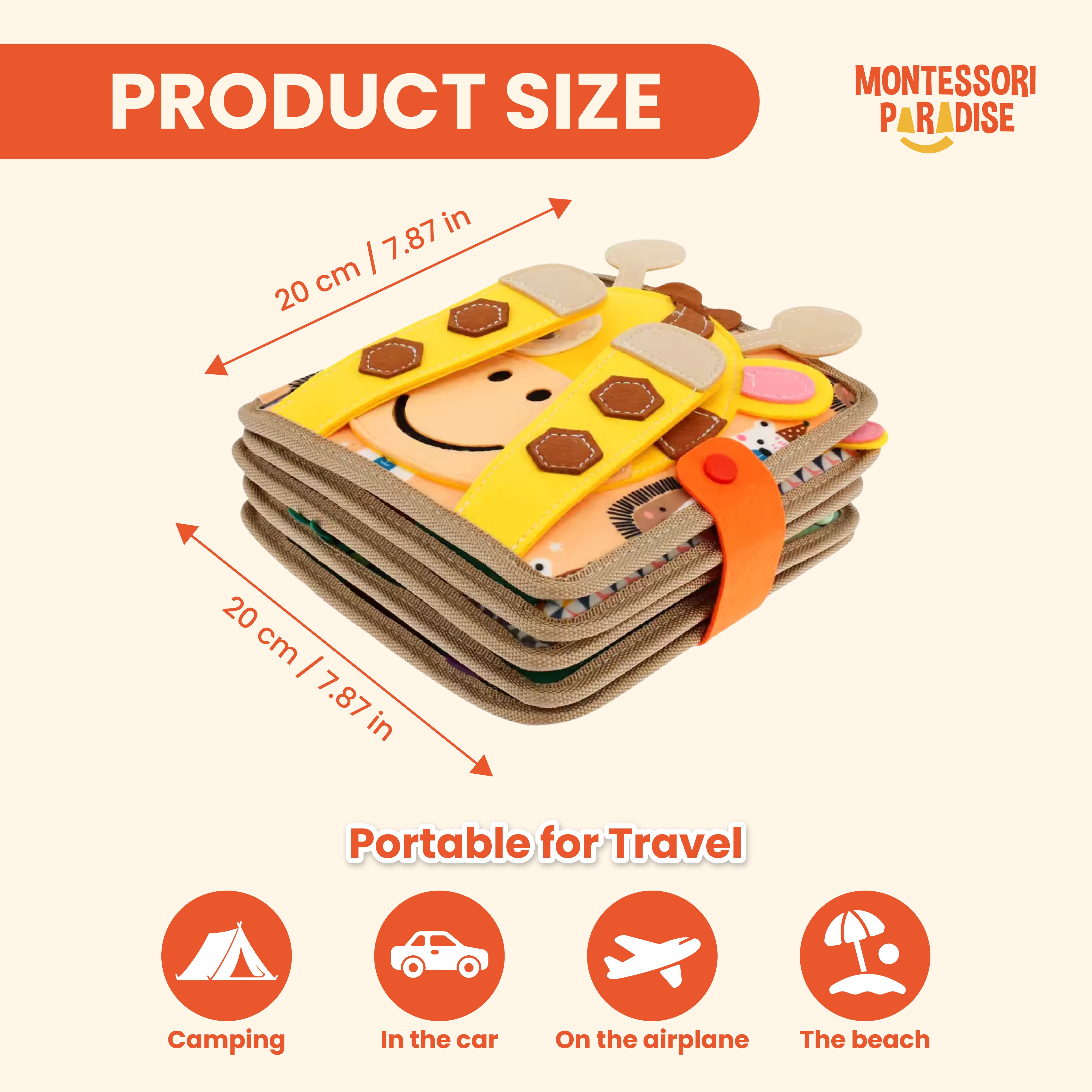 Montessori Giraffe Busy Book