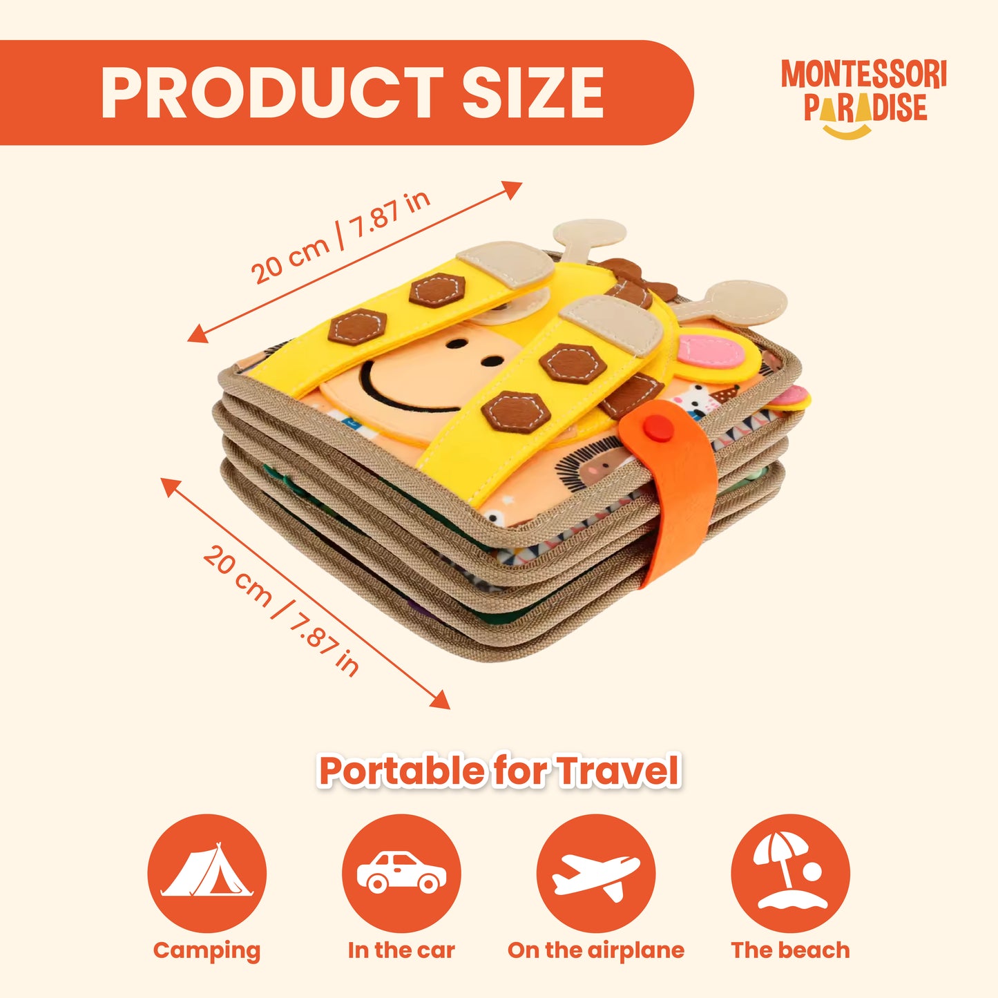 Montessori Giraffe Busy Book