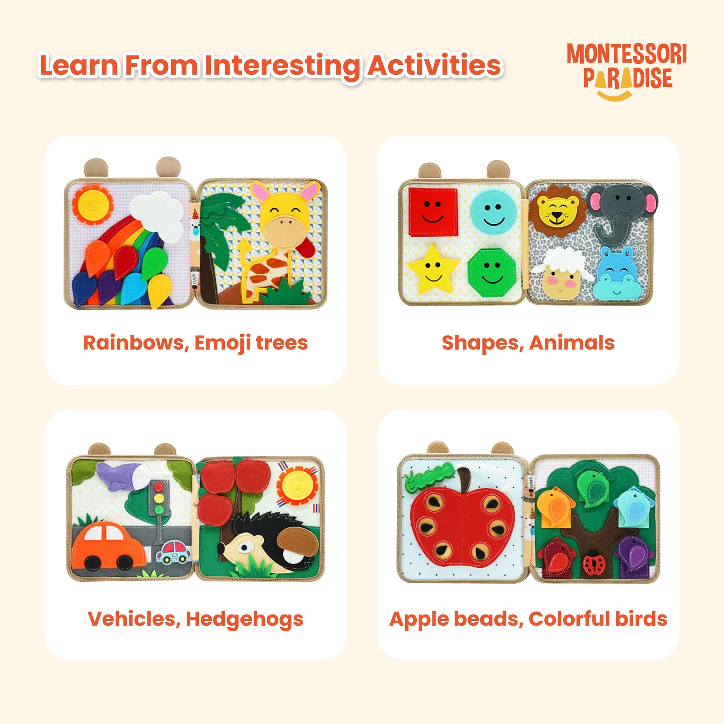 Montessori Giraffe Busy Book