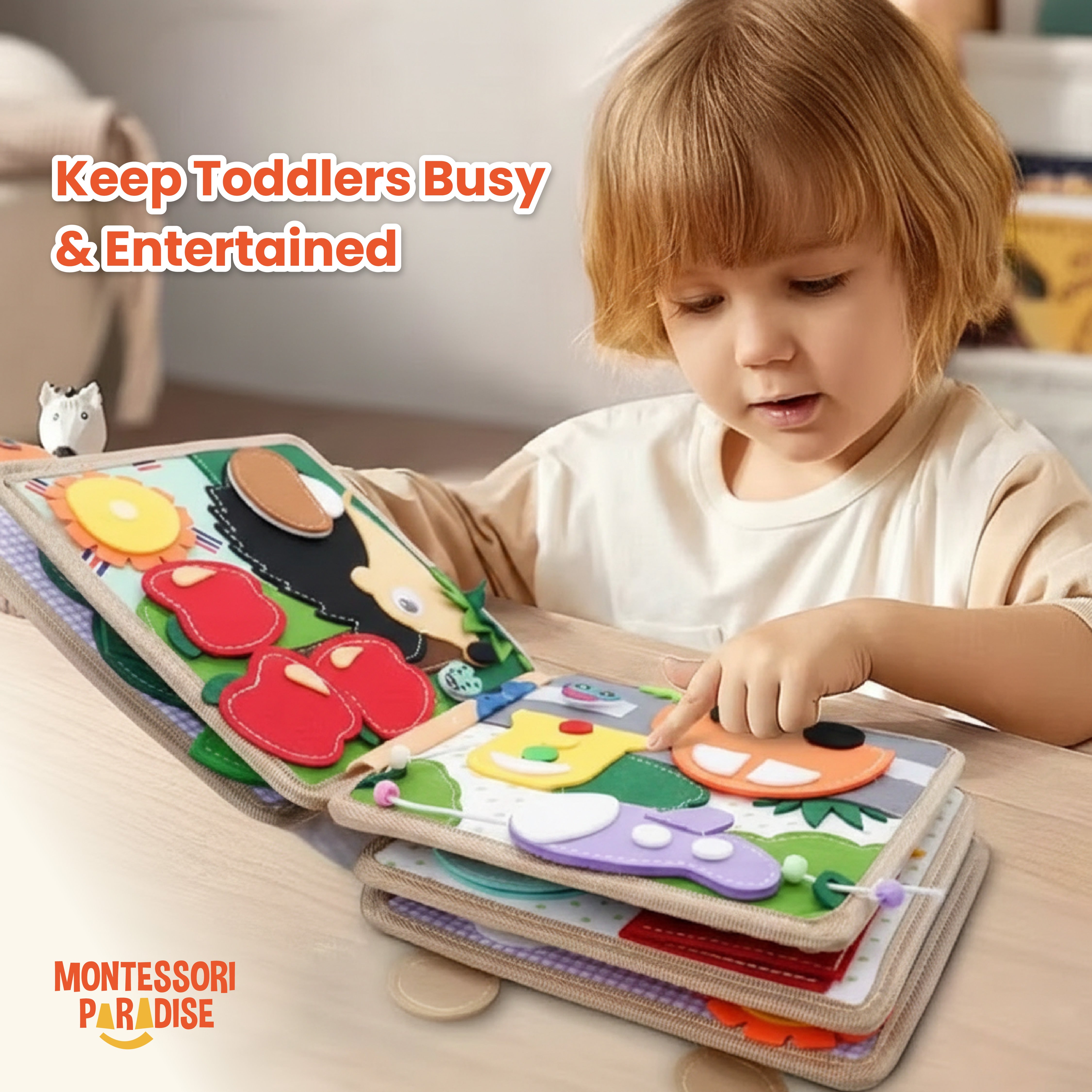 Montessori Giraffe Busy Book