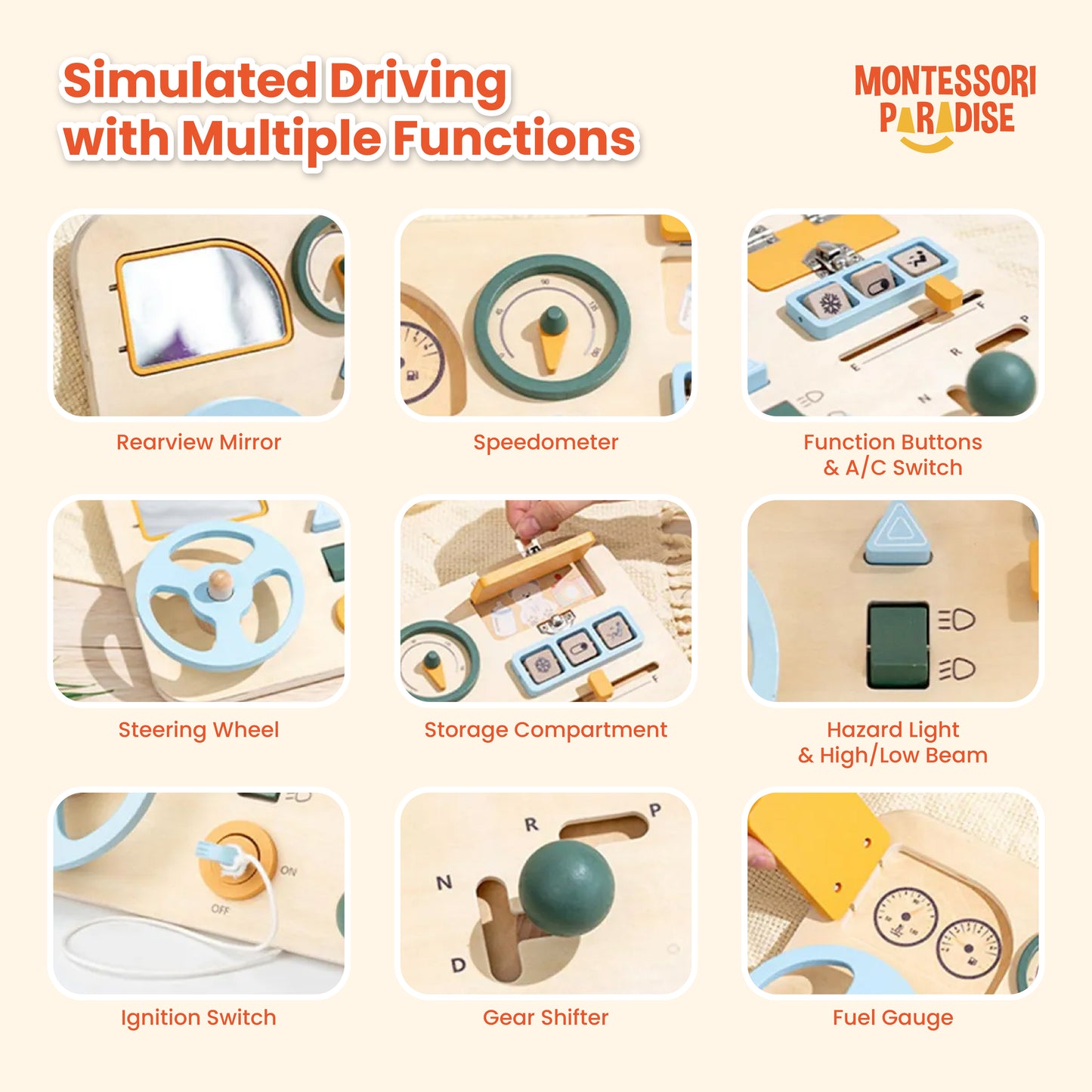 Montessori Car Busy Board