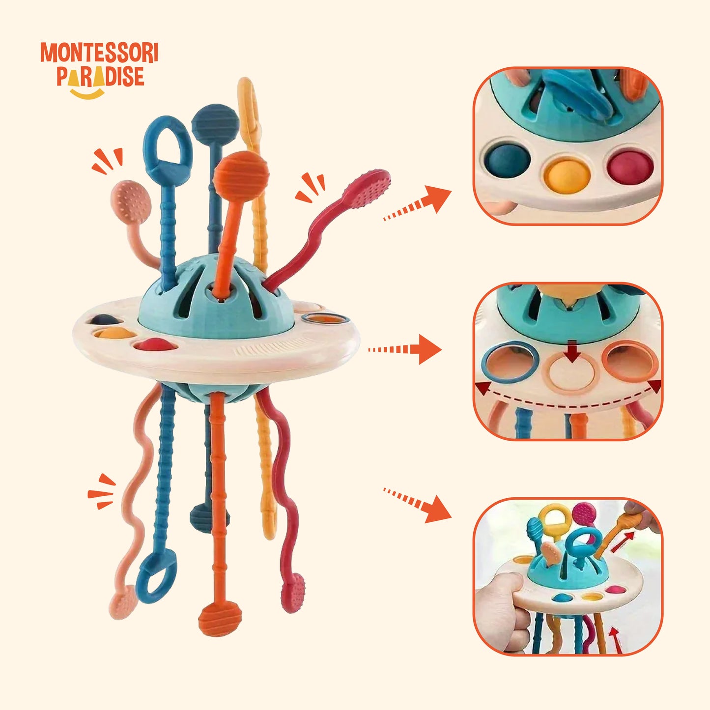 Montessori Sensory Pull Toy