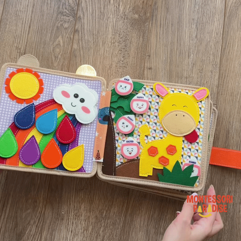Montessori Giraffe Busy Book
