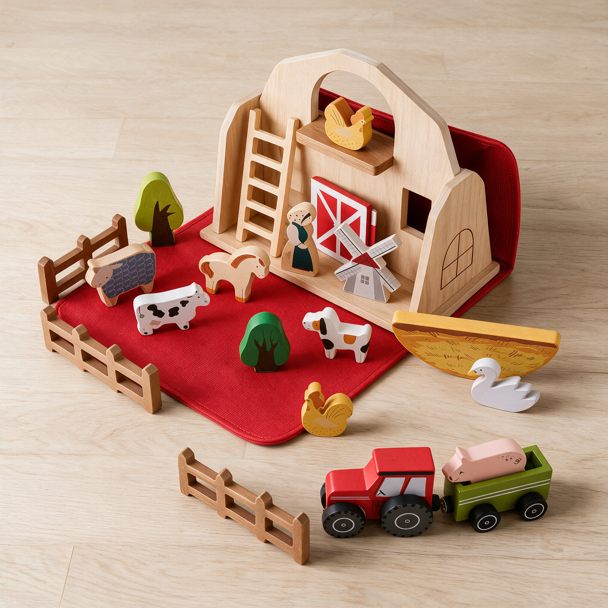 Montessori Wooden Farm